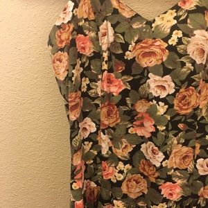 Vintage Floral Midi dress